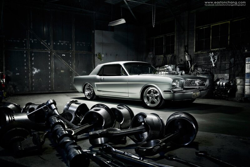 Silver Classic Car — Gray, Dramatic, Night