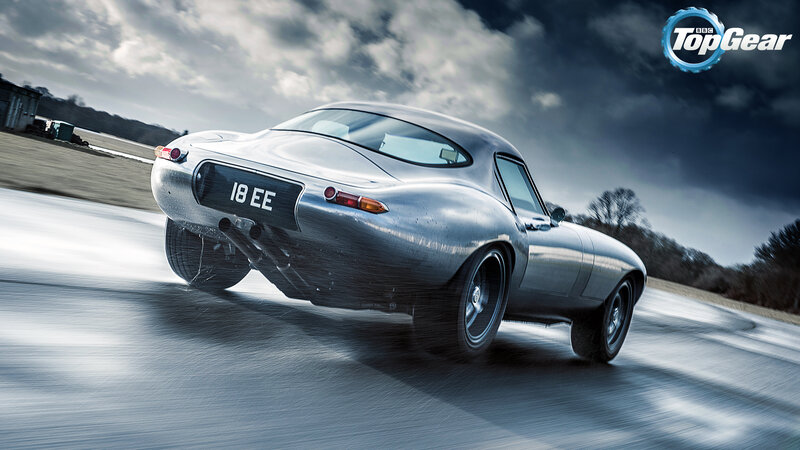 Silver Classic Car — Gray, Dramatic, Photograph, Road