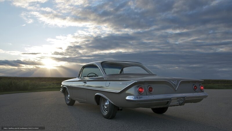 Silver Classic Car — Gray, Dramatic, Sunset, Photograph