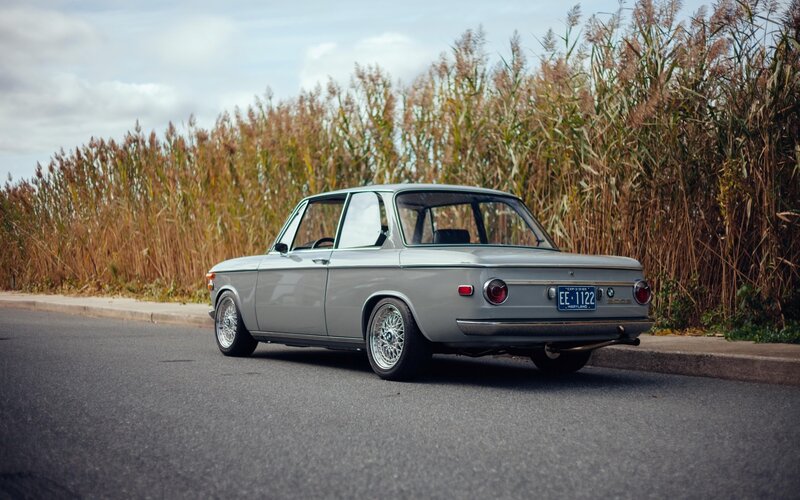 Silver Classic Car — Gray, Serene, Afternoon, Photograph, Road, Reeds