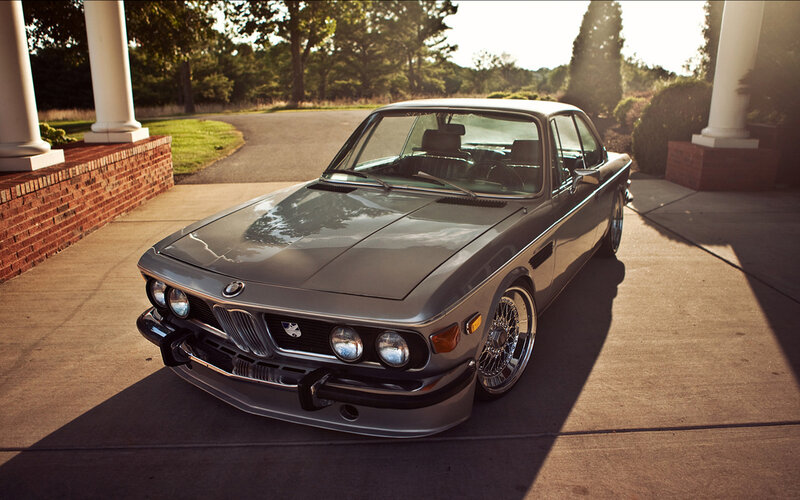 Silver Classic Car — Gray, Serene, Sunset