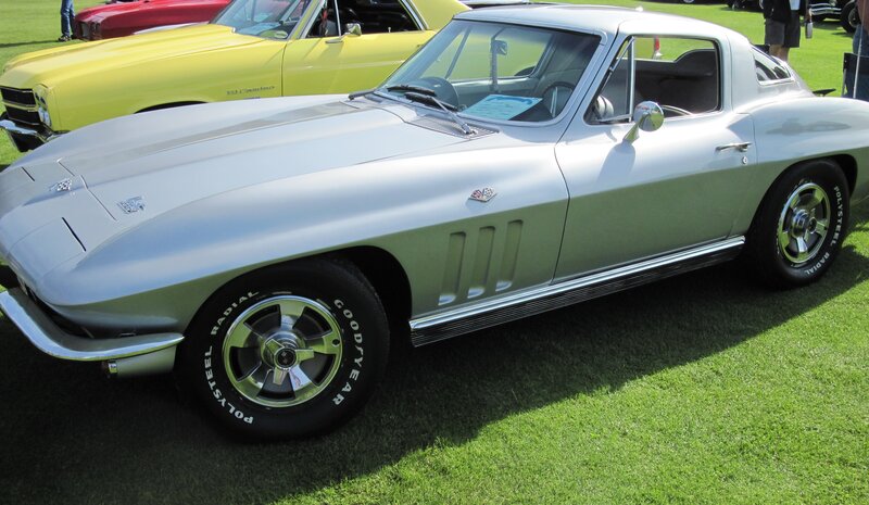 Silver Classic Car — Outdoor, Afternoon