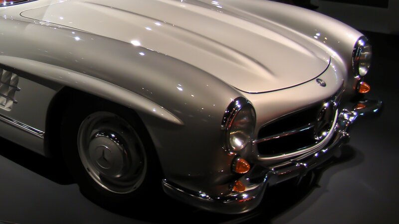 Silver Classic Car — White, Dramatic, Photograph, Car Wheel
