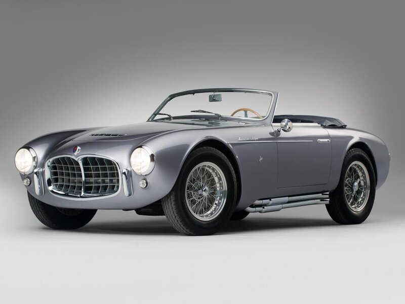 silver classic convertible sports car