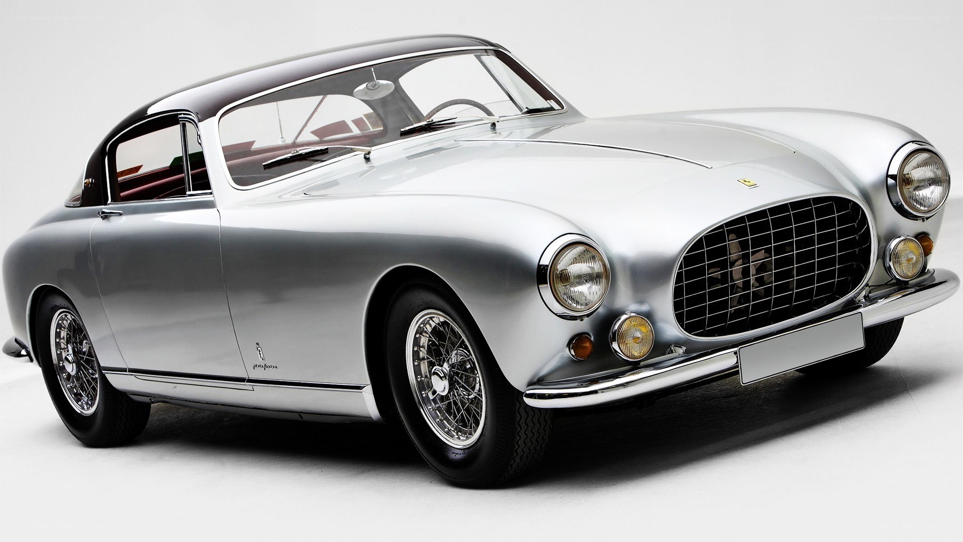 silver classic ferrari coupe