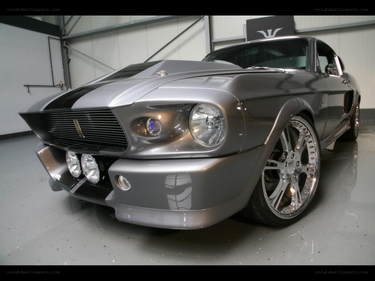 silver classic muscle car