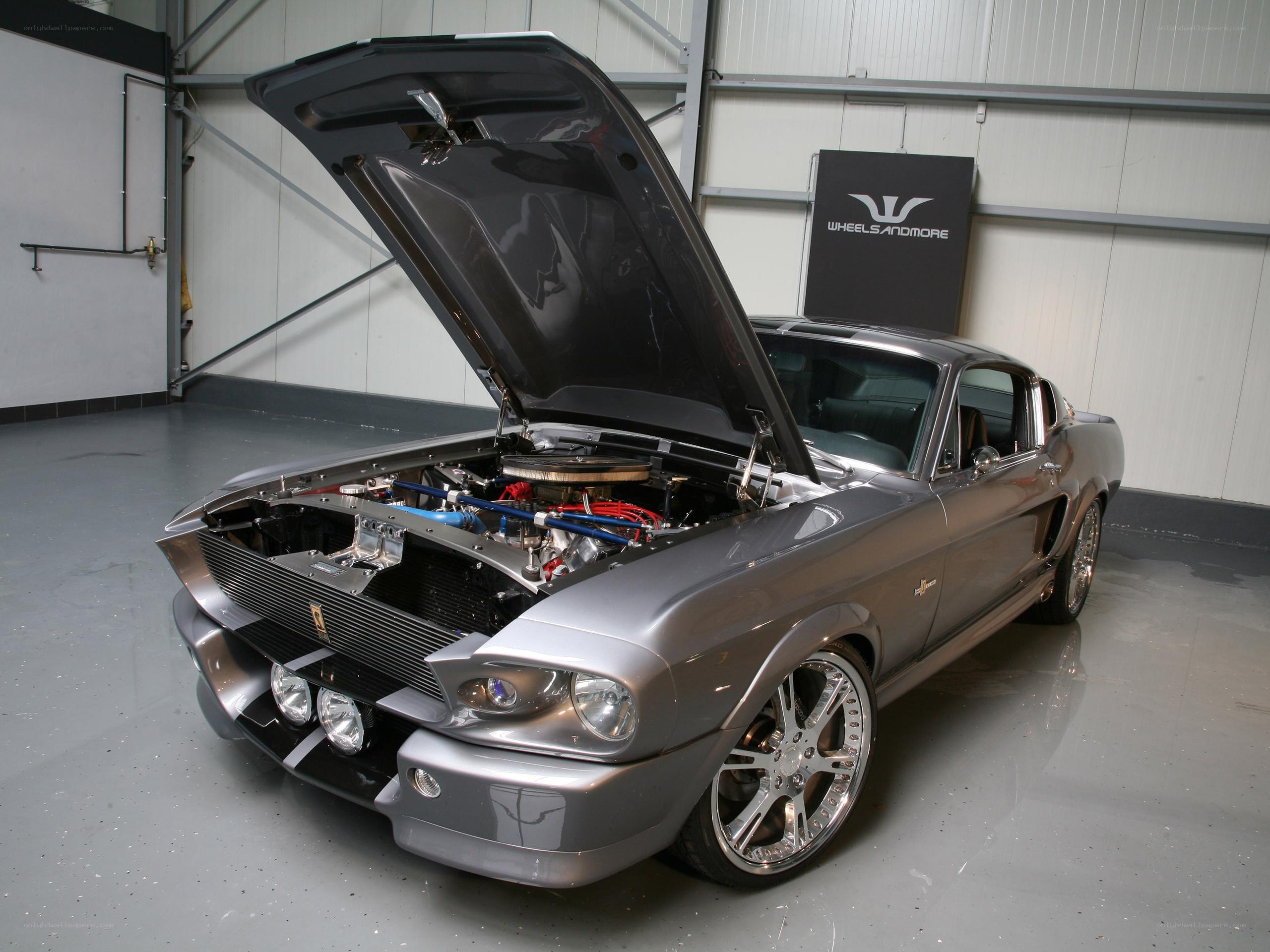 silver classic muscle car