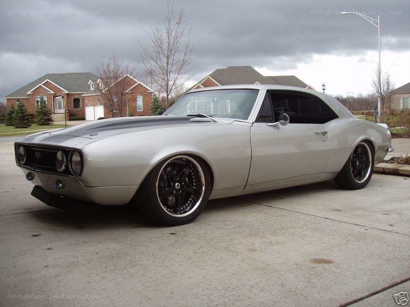 silver classic muscle car