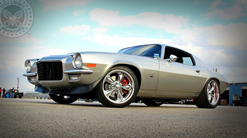 Silver Classic Muscle Car — Dramatic, Afternoon