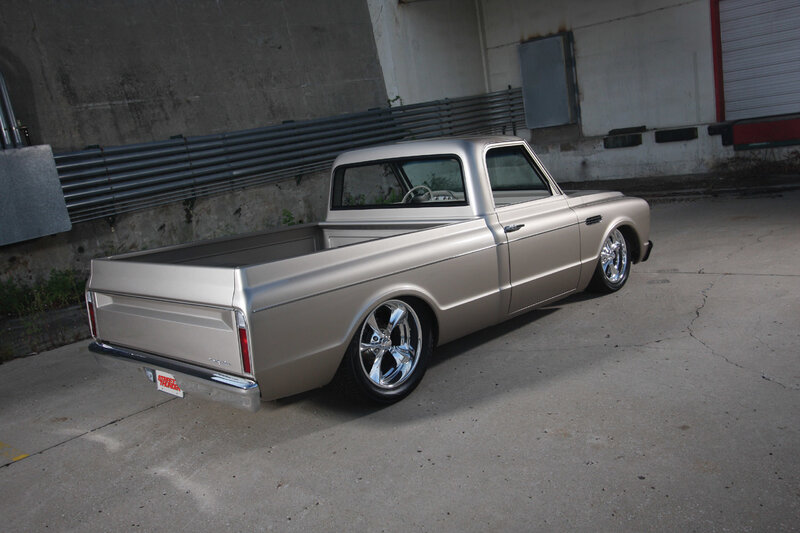 silver classic pickup truck