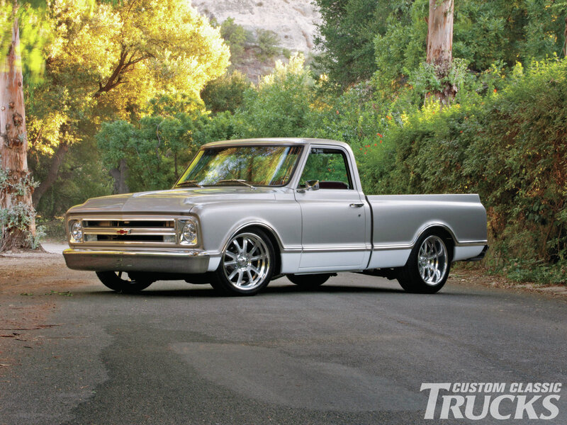 Silver Classic Pickup Truck — Serene, Afternoon