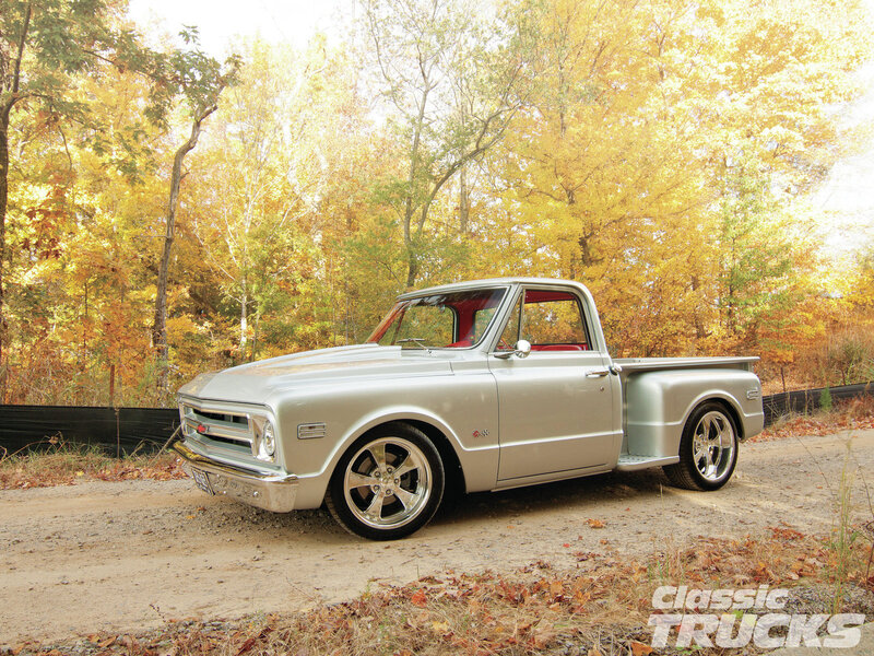 Silver Classic Pickup Truck — Serene, Autumn