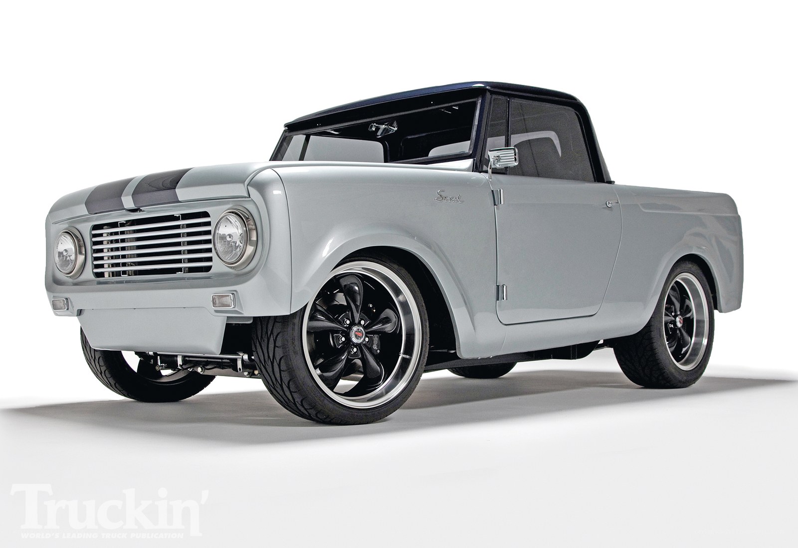 silver classic pickup truck