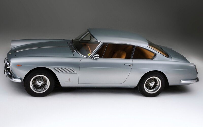silver classic sports car