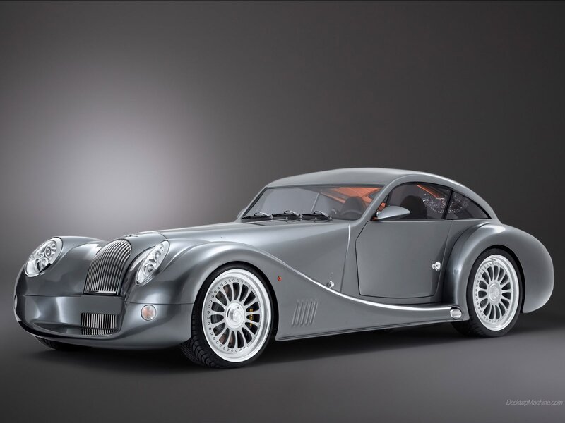 silver classic sports car