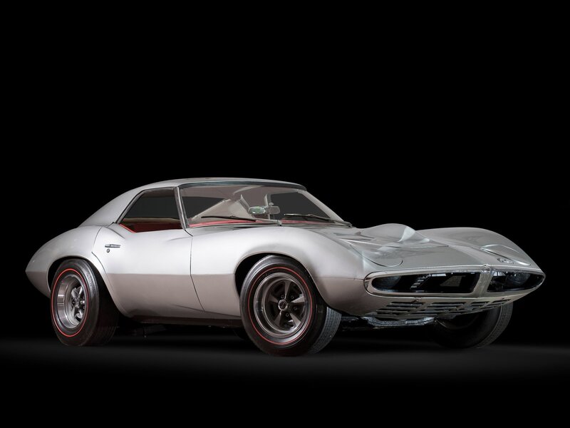Silver classic sports car