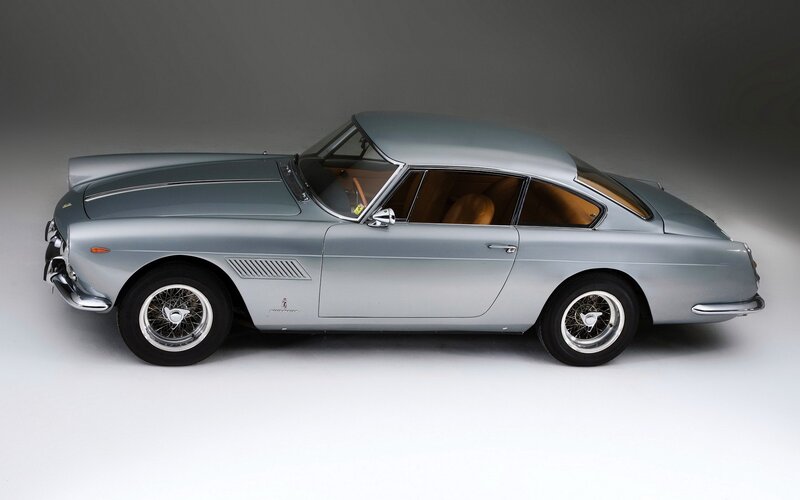 silver classic sports car