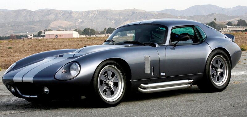 Silver classic sports car