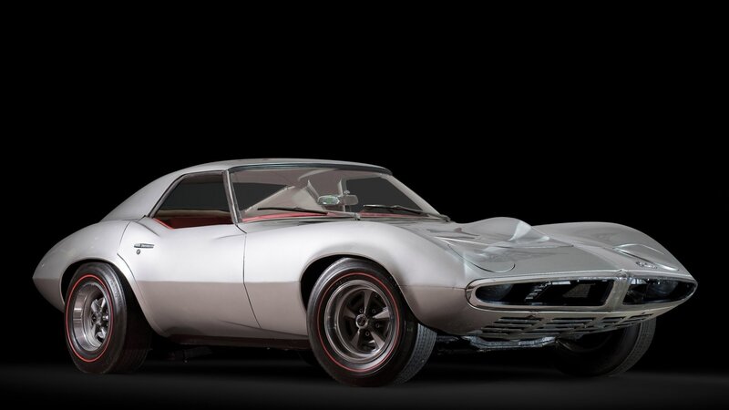 Silver Classic Sports Car — Dramatic
