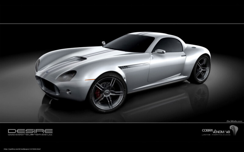 Silver Cobra Venom V8 sports car