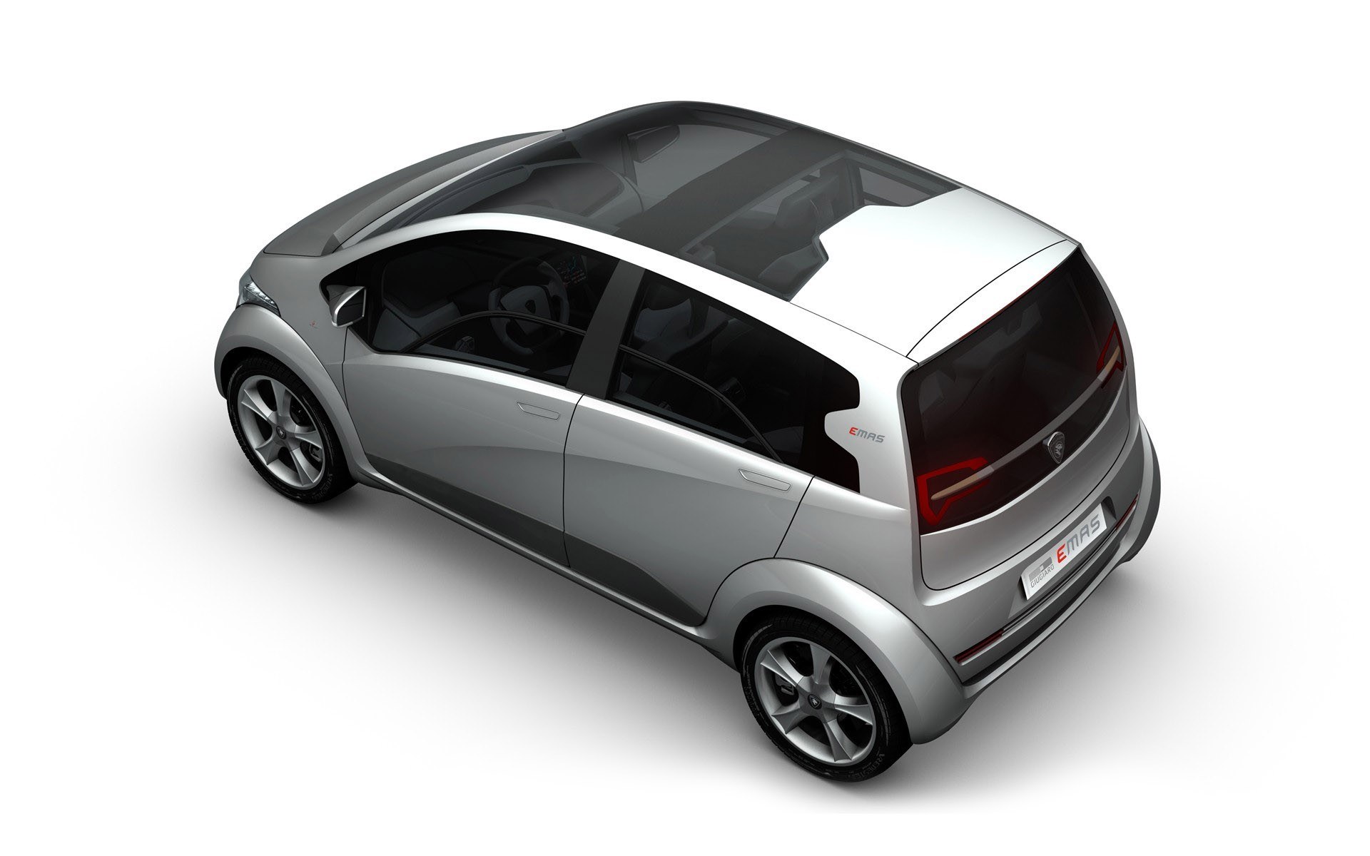 Silver compact car concept