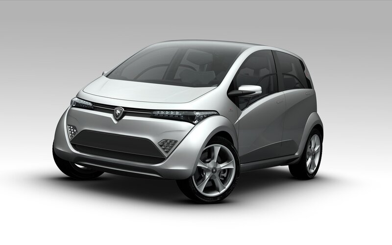 Silver Compact Car — Neutral, 3d Render, Wheels