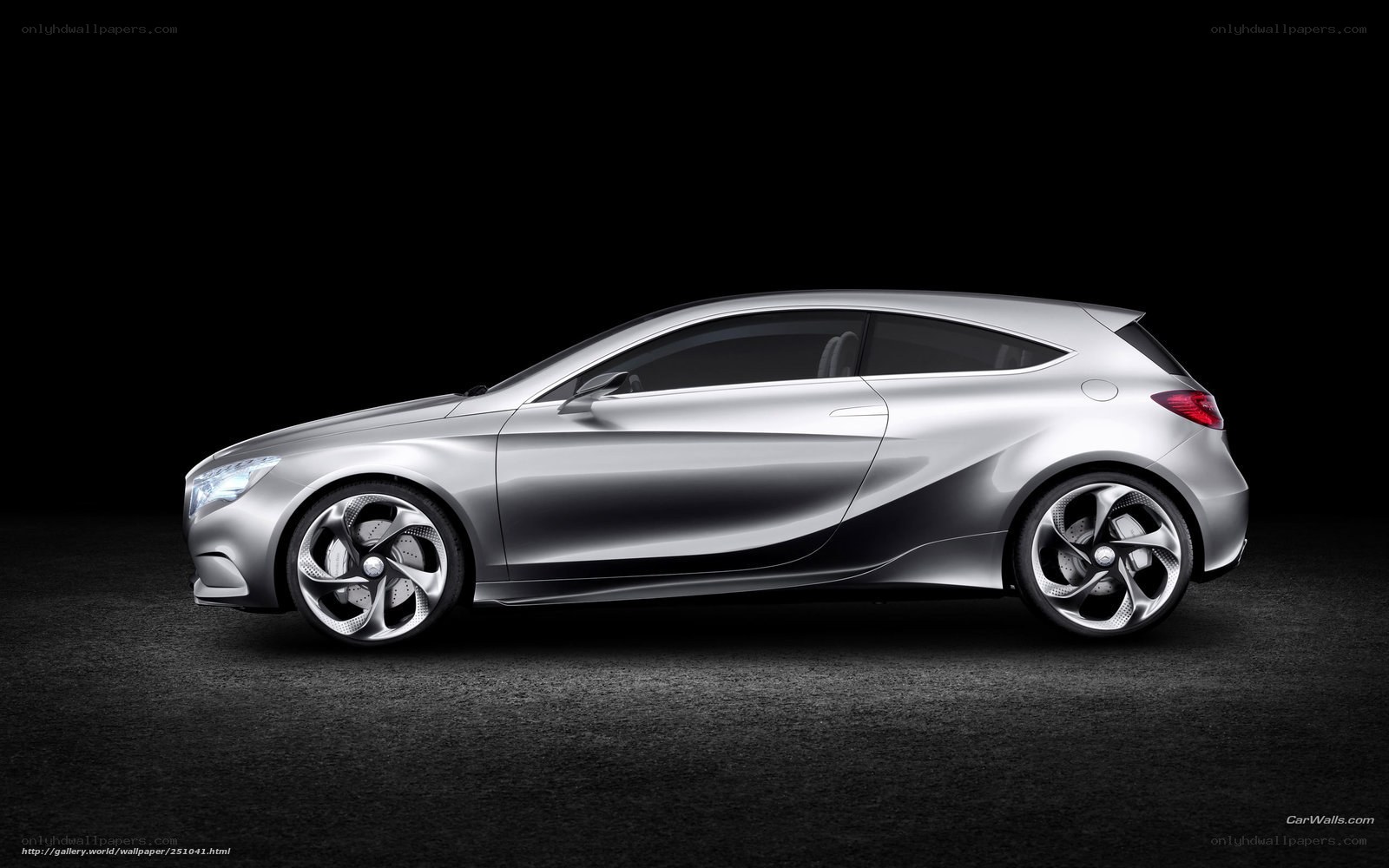 silver concept car