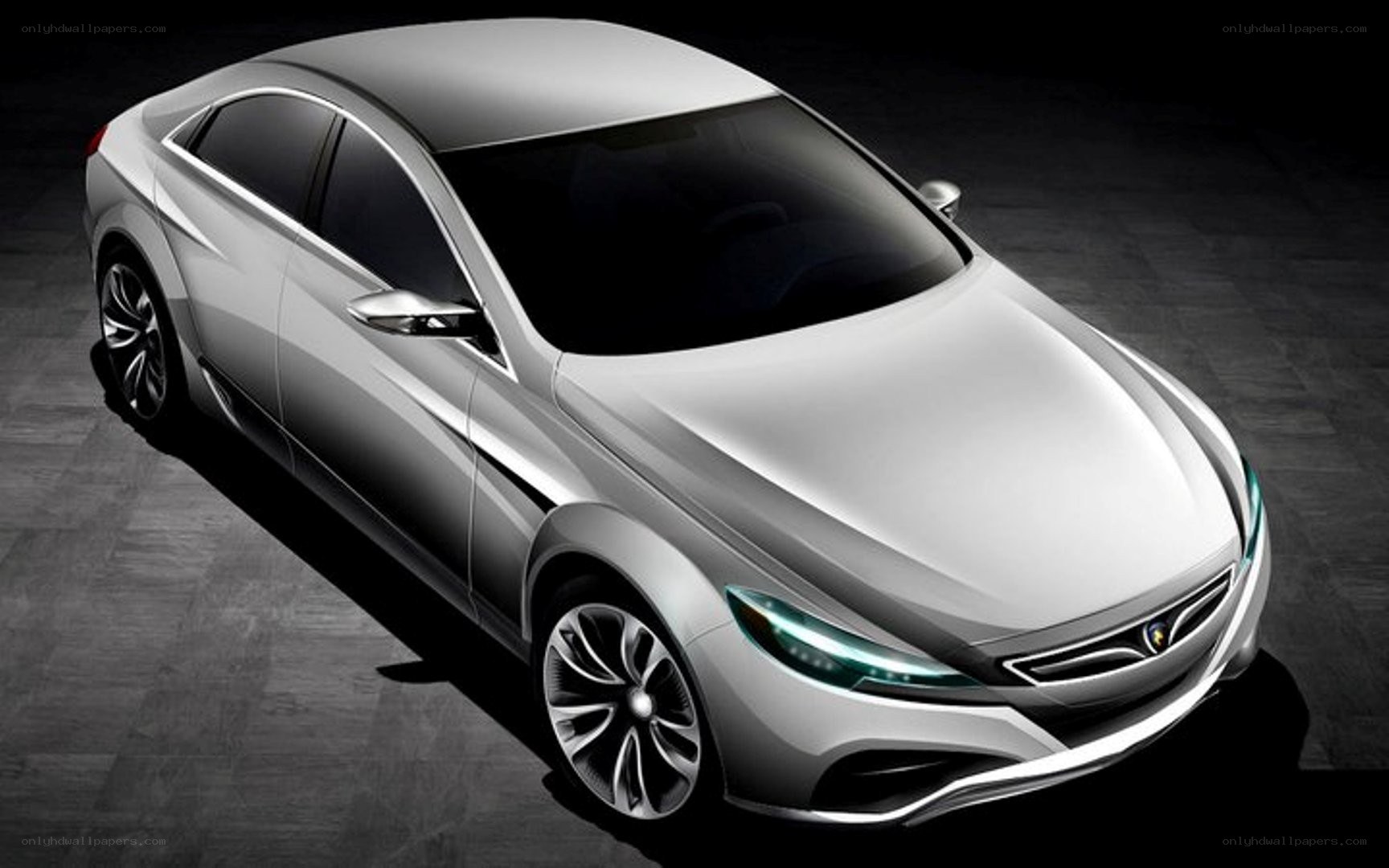 silver concept car