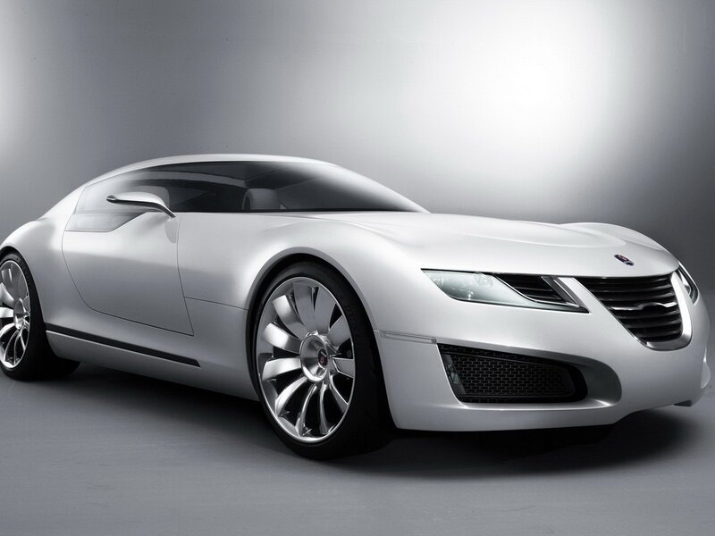 Silver concept car