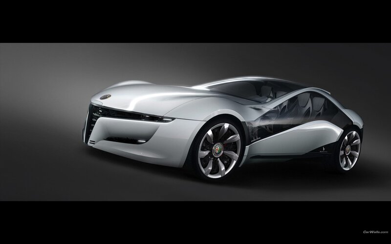 Silver Concept Car — 3d Render, Wheel