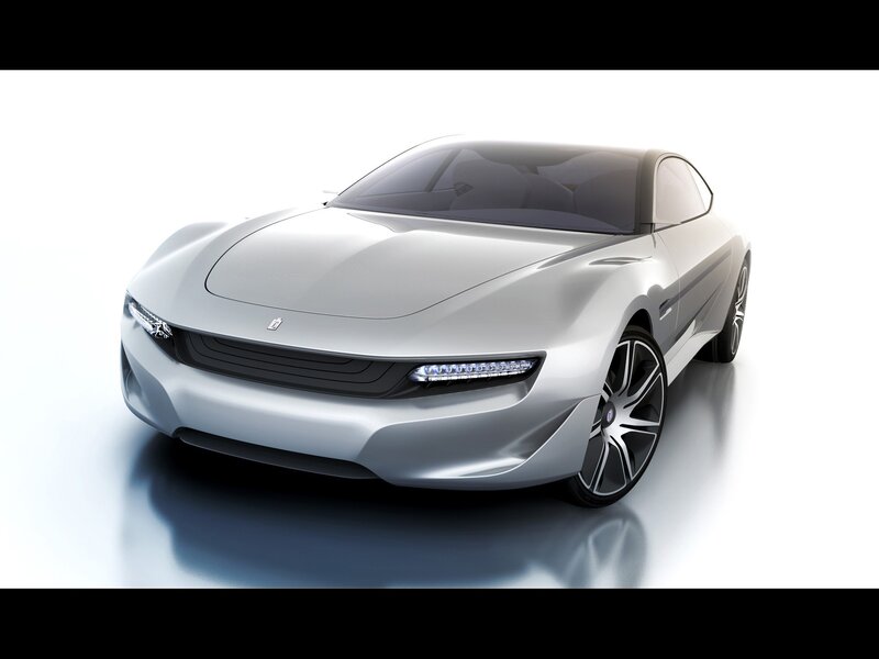 silver concept car