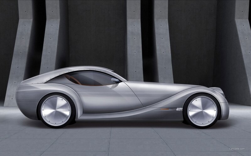 silver concept car