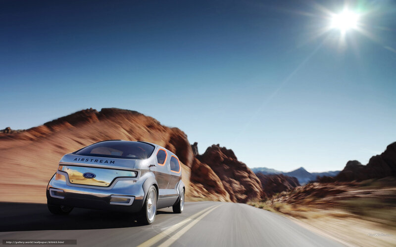 Silver Concept Car — Blue, Dramatic, Afternoon, 3d Render