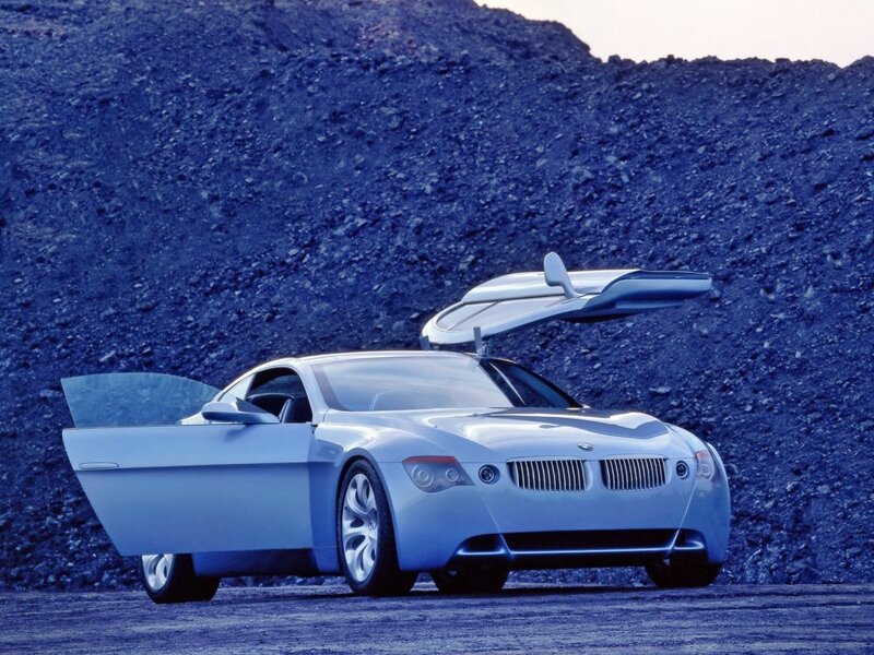 Silver Concept Car — Blue, Dramatic