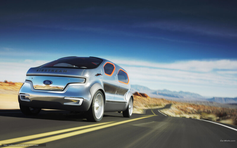 Silver Concept Car — Blue, Dynamic, Afternoon