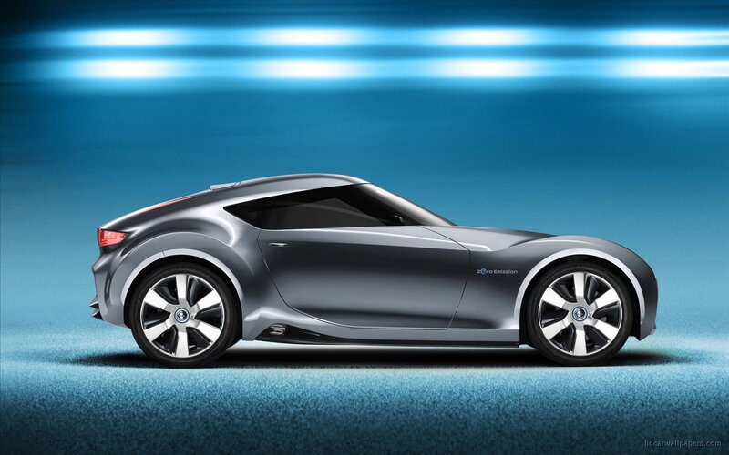Silver Concept Car — Blue, Futuristic, 3d Render