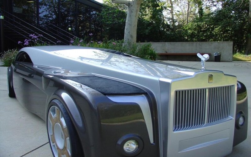Silver Concept Car — Calm, Afternoon