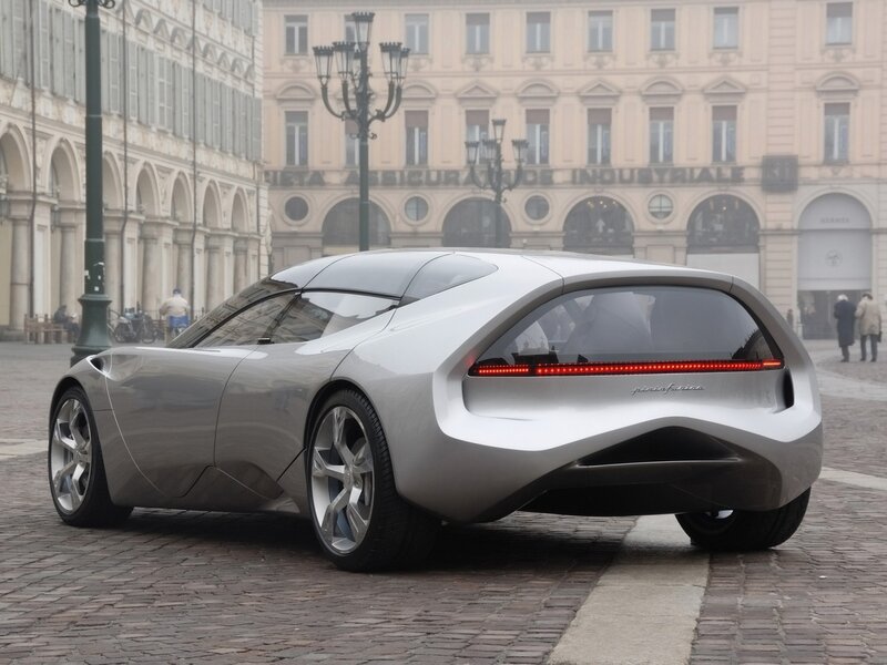 Silver Concept Car — Calm, Photograph, Building