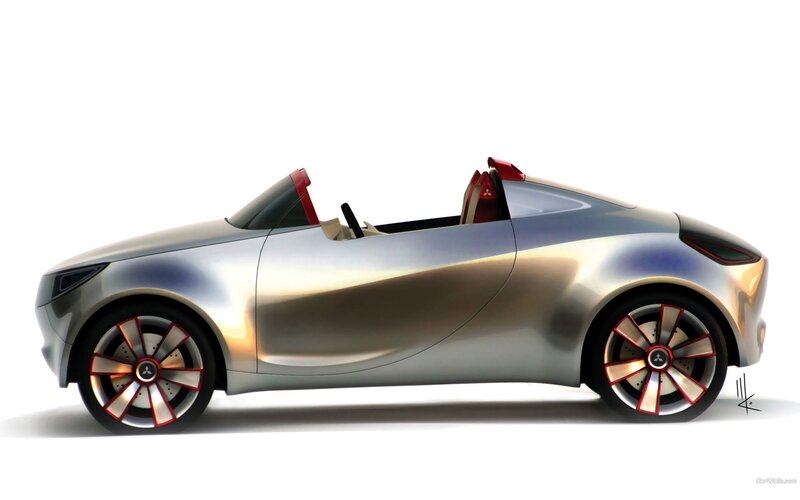 silver concept car design