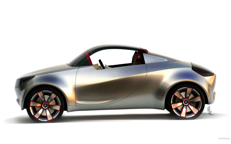 silver concept car design