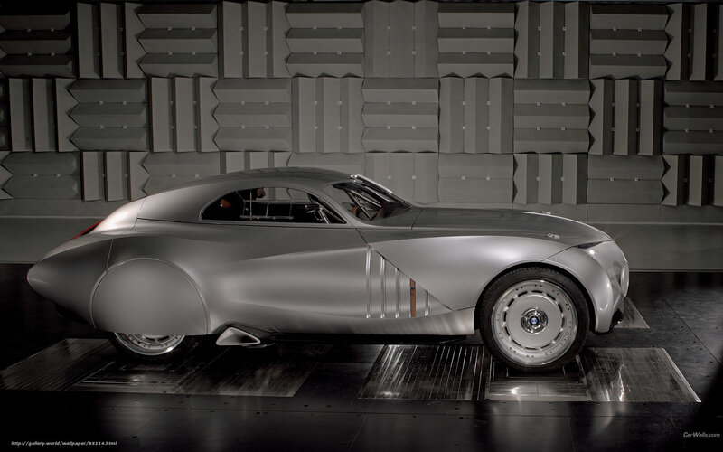 Silver concept car display