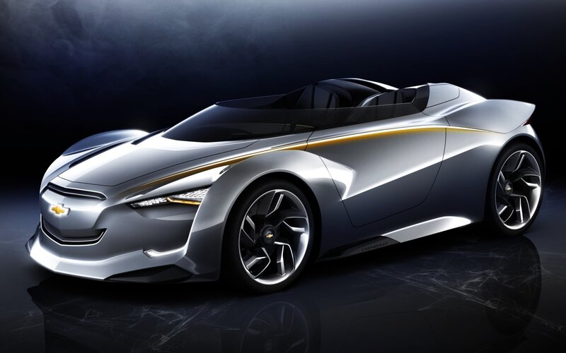 Silver Concept Car — Dramatic, 3d Render, Headlights, Wheels