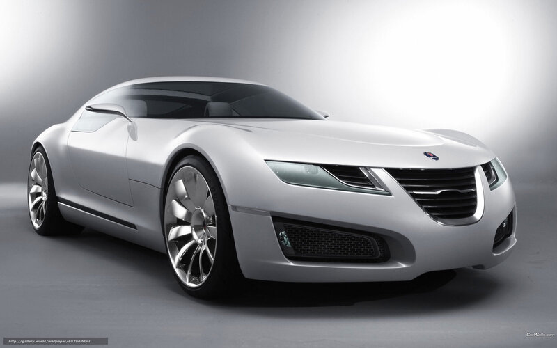Silver Concept Car — Dramatic, 3d Render, Studio Lighting, Wheels