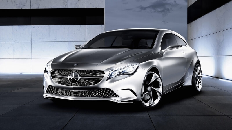 Silver Concept Car — Dramatic, 3d Render, Wall