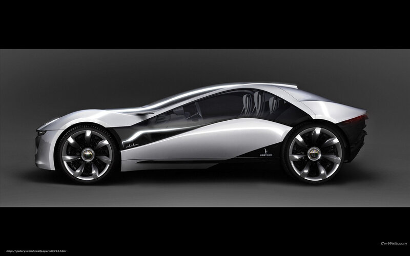 Silver Concept Car — Dramatic, 3d Render, Wheel, Window