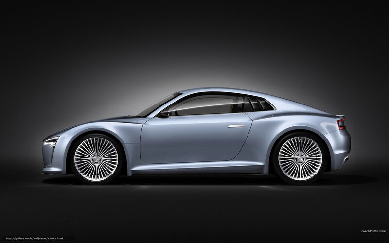 Silver Concept Car — Dramatic, 3d Render, Wheels, Side Profile