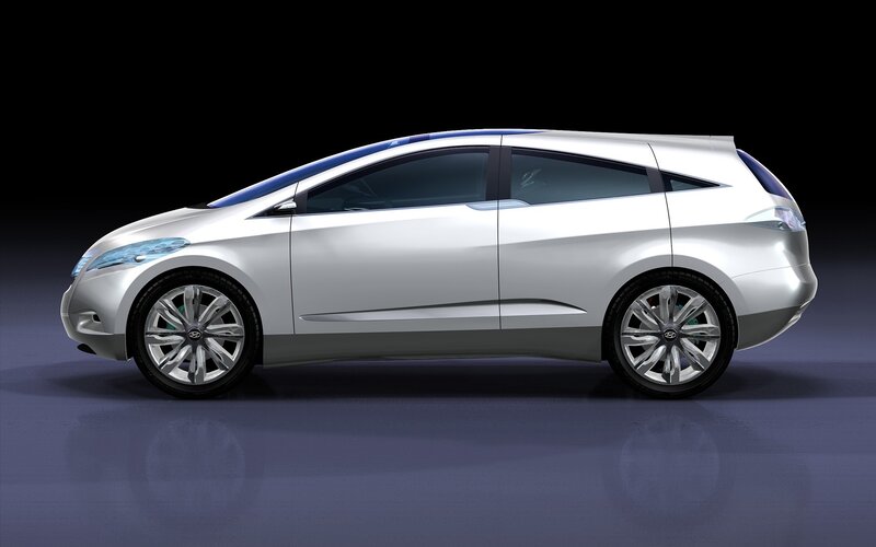 Silver Concept Car — Dramatic, 3d Render, Wheels, Windows, Black, Blue