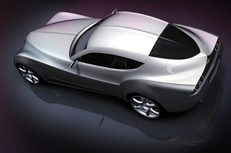 Silver Concept Car — Dramatic, 3d Render, Wheels, Windows