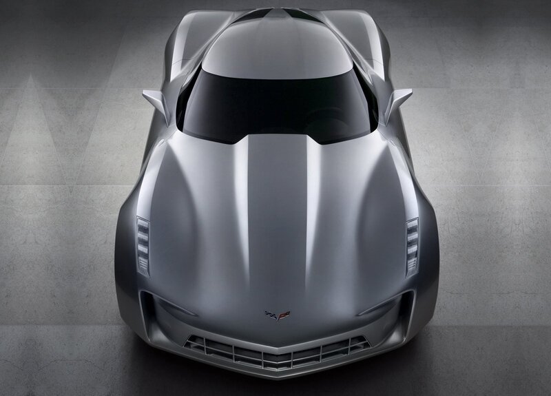 Silver Concept Car — Dramatic, 3d Render, Windshield, Headlights, Gray