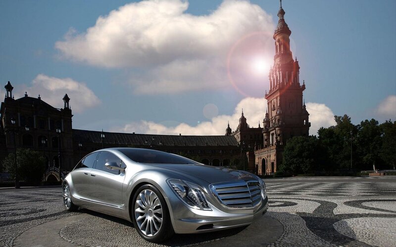 Silver Concept Car — Dramatic, Afternoon, 3d Render